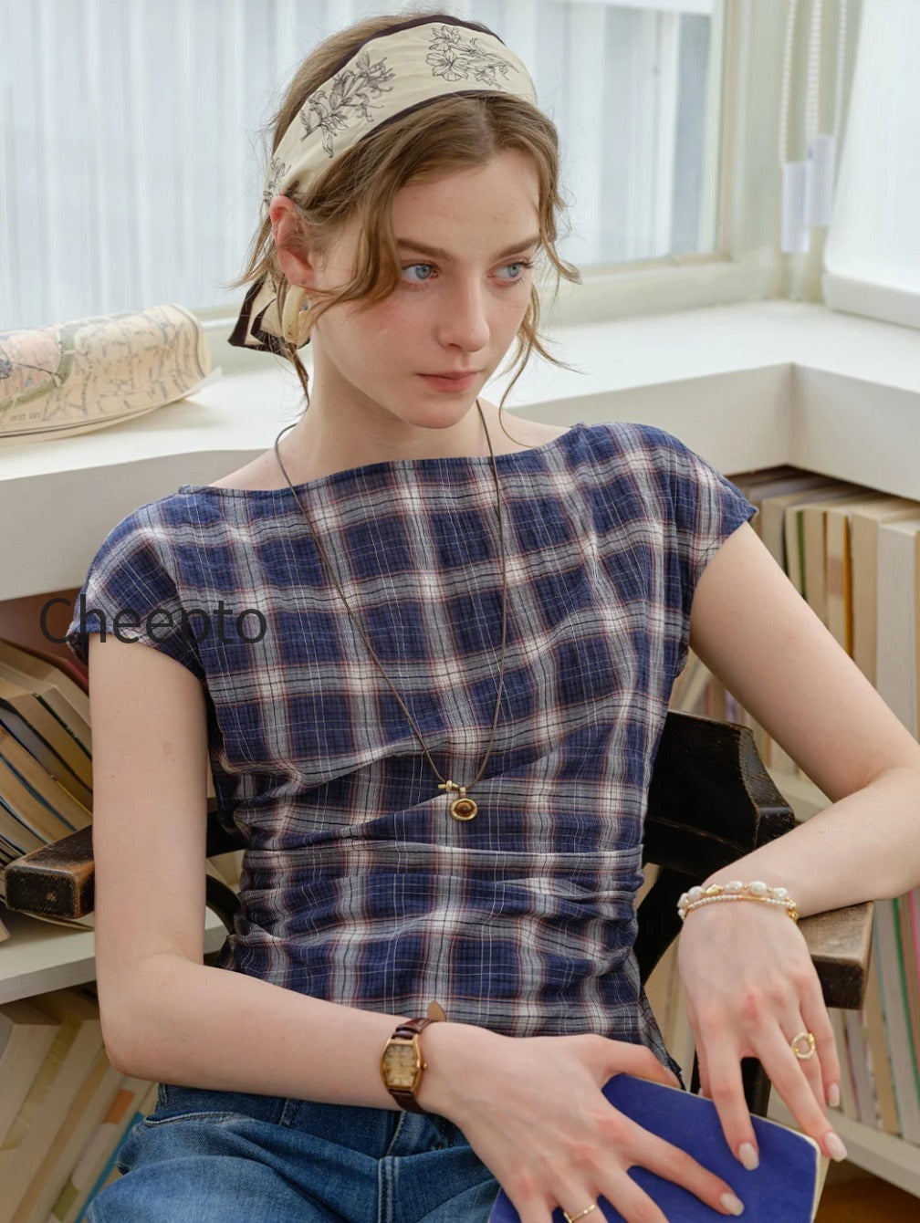 abigail-boat-neck-plaid-blouse