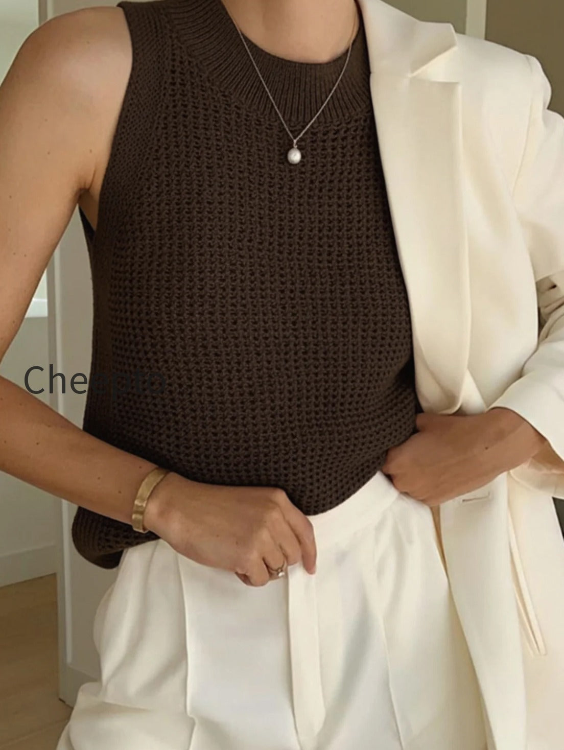 knit-hollow-solid-tank-top