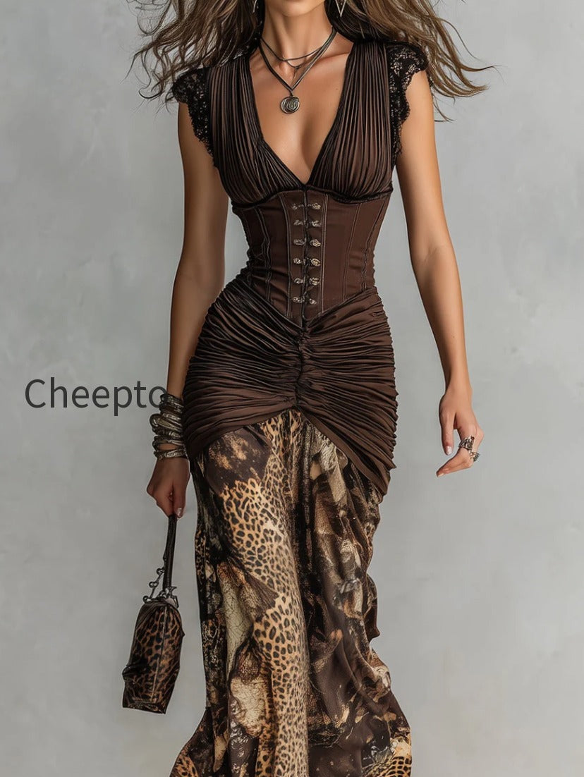 vintage-corset-leopard-print-pleated-maxi-dress