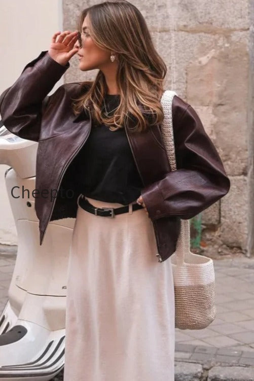 db-chic-zipper-long-sleeve-jacke