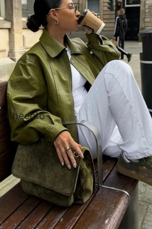 db-chic-zipper-long-sleeve-jacke