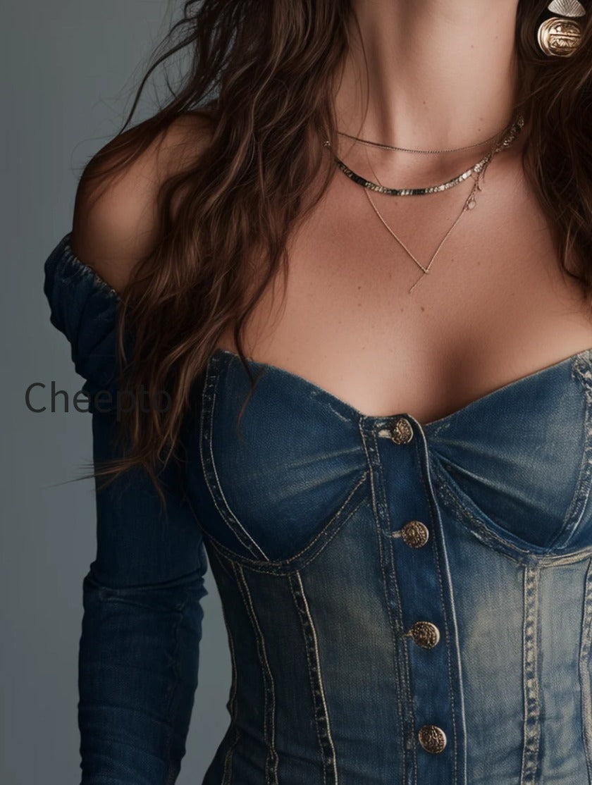 vintage-blue-wash-corset-denim-top