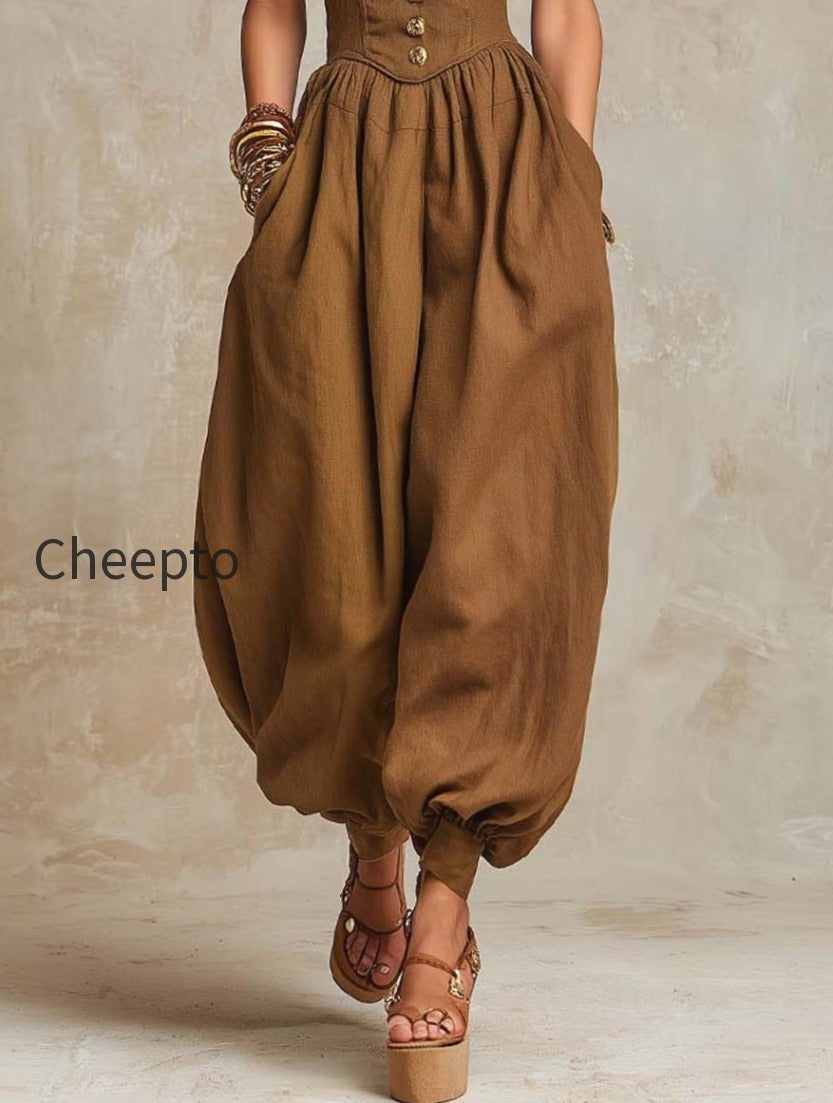 bohemian-cotton-linen-corset-balloon-leg-jumpsuit