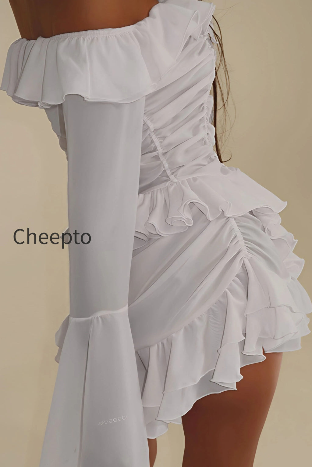 stylish-off-shoulder-long-sleeve-ruffle-skirt-set